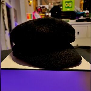 Vintage 90s 100% Wool Old Navy Newspaper Pageboy Hat